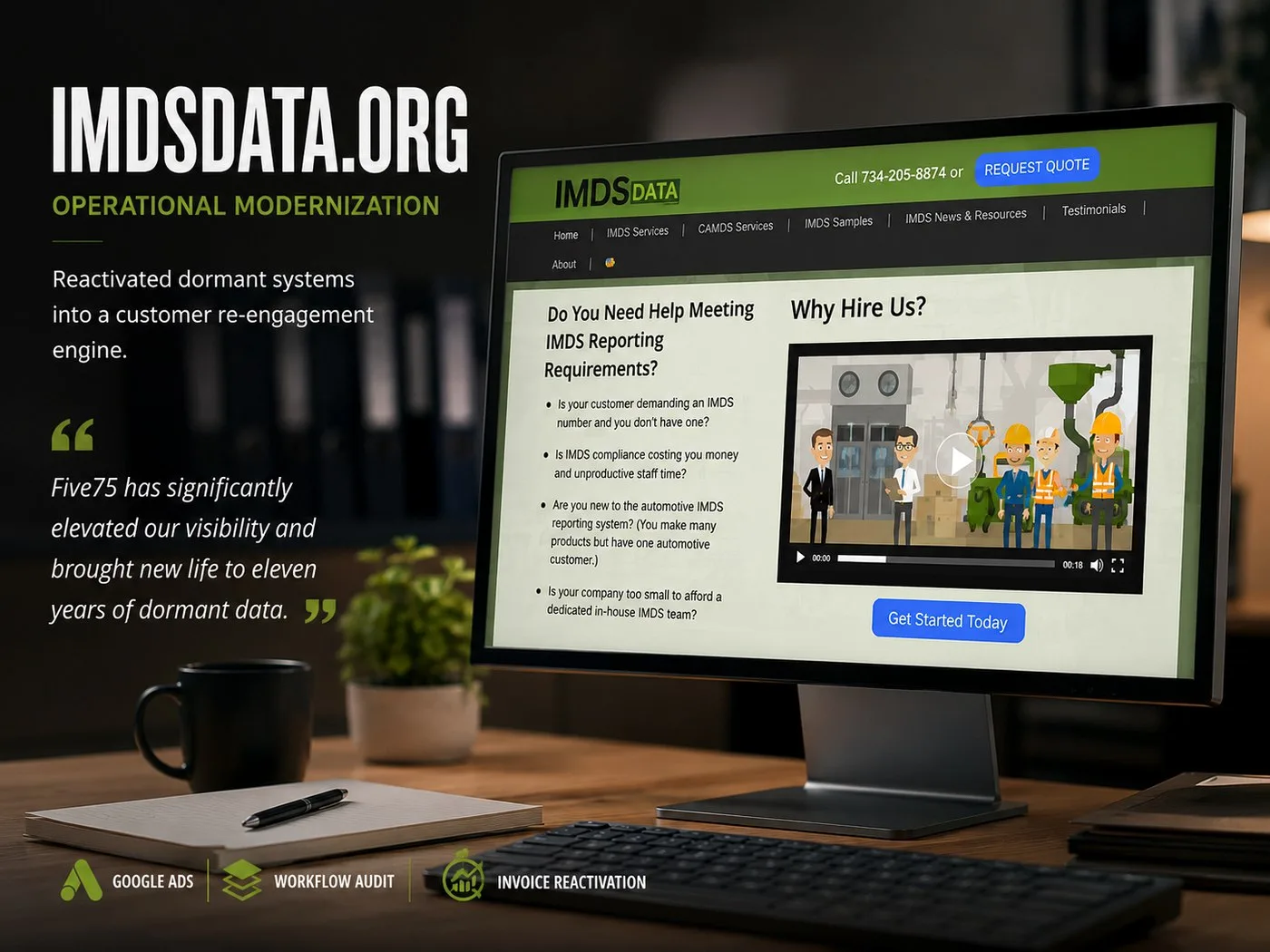IMDSData.org operational modernization: dormant systems reactivated into a customer re-engagement engine
